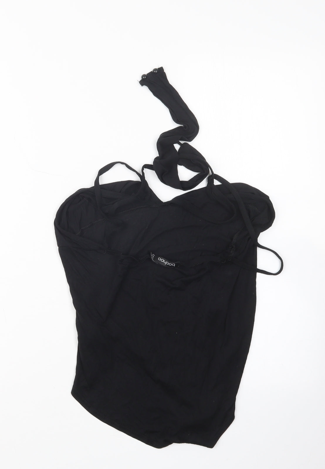 Boohoo Womens Black   Bodysuit One-Piece Size 12