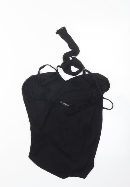 Boohoo Womens Black   Bodysuit One-Piece Size 12