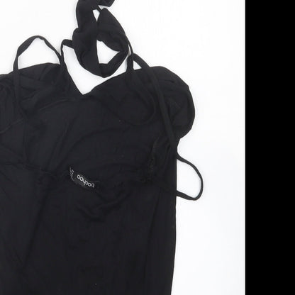 Boohoo Womens Black   Bodysuit One-Piece Size 12