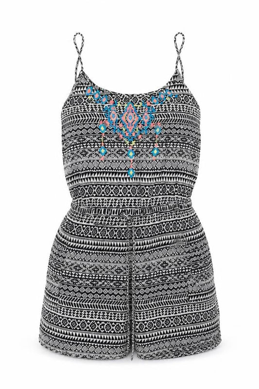 Womens UK Size 8 Atmosphere One-Piece Black Playsuit