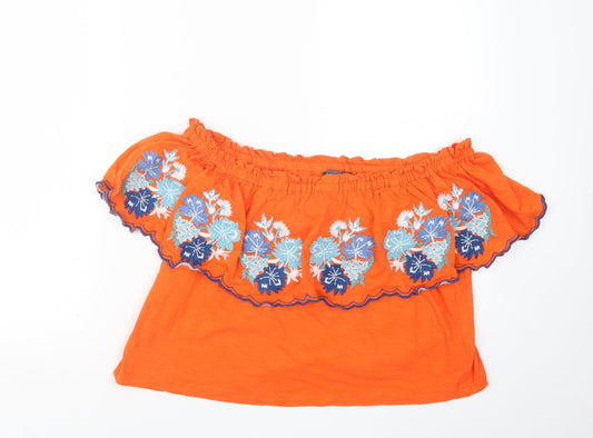 Primark Womens Orange   Basic T-Shirt Size 10