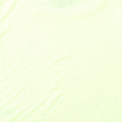 Womens UK Size 14 New Look Green Cropped T-Shirt