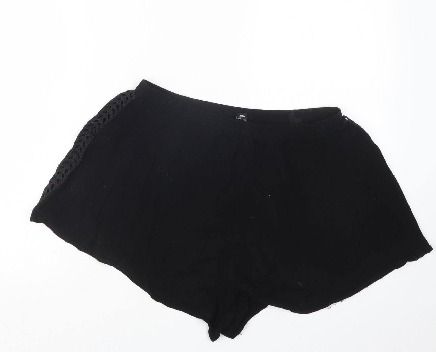 New Look Womens Black   Hot Pants Shorts Size L