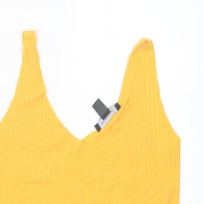 Primark Womens Yellow   Basic T-Shirt Size 12