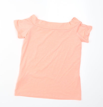 Womens UK Size 14 Atmosphere Pink Basic T-Shirt