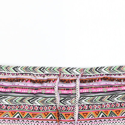 Atmosphere Womens Purple Geometric  Hot Pants Shorts Size 10