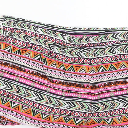 Atmosphere Womens Purple Geometric  Hot Pants Shorts Size 10