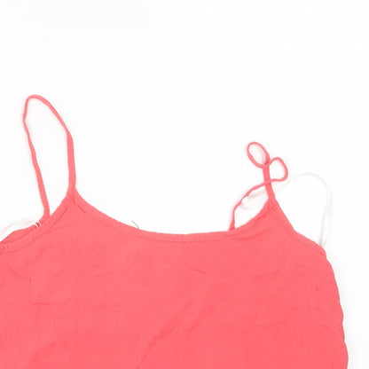 Womens UK Size 10 New Look Pink Camisole Tank
