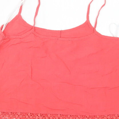 Womens UK Size 10 New Look Pink Camisole Tank