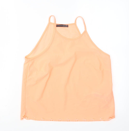 Womens UK Size 12 Atmosphere Orange Basic Blouse