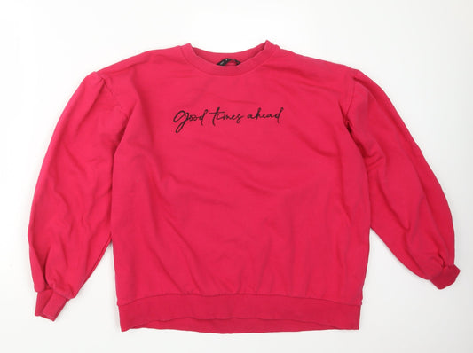 F&F Womens Pink   Pullover Jumper Size 14