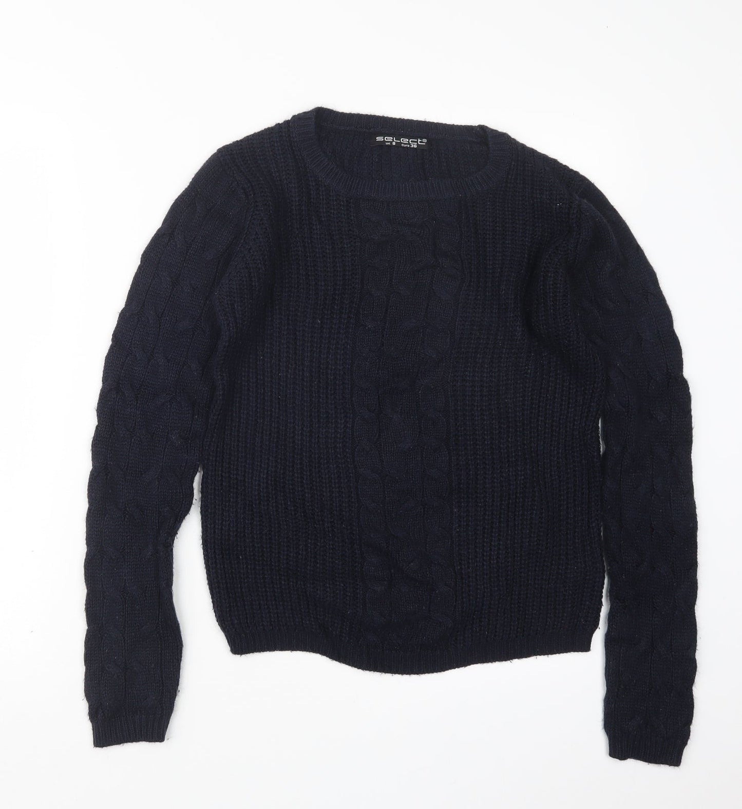 Womens UK Size 8 Select Blue Pullover Jumper