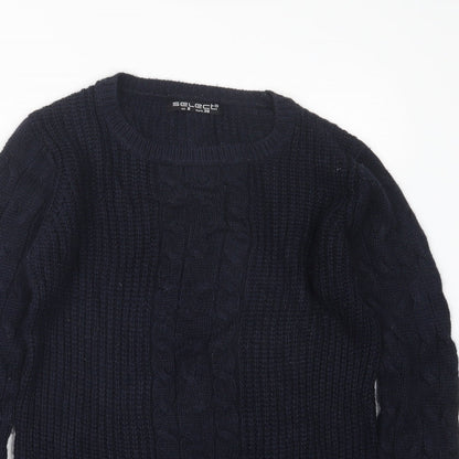 Womens UK Size 8 Select Blue Pullover Jumper