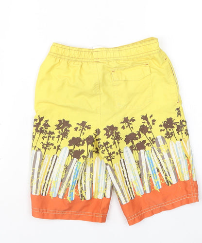 S.G Junior Boys Yellow Geometric  Bermuda Shorts Size 4-5 Years - Swim Shorts