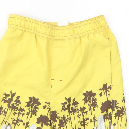 S.G Junior Boys Yellow Geometric  Bermuda Shorts Size 4-5 Years - Swim Shorts