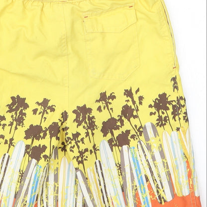S.G Junior Boys Yellow Geometric  Bermuda Shorts Size 4-5 Years - Swim Shorts