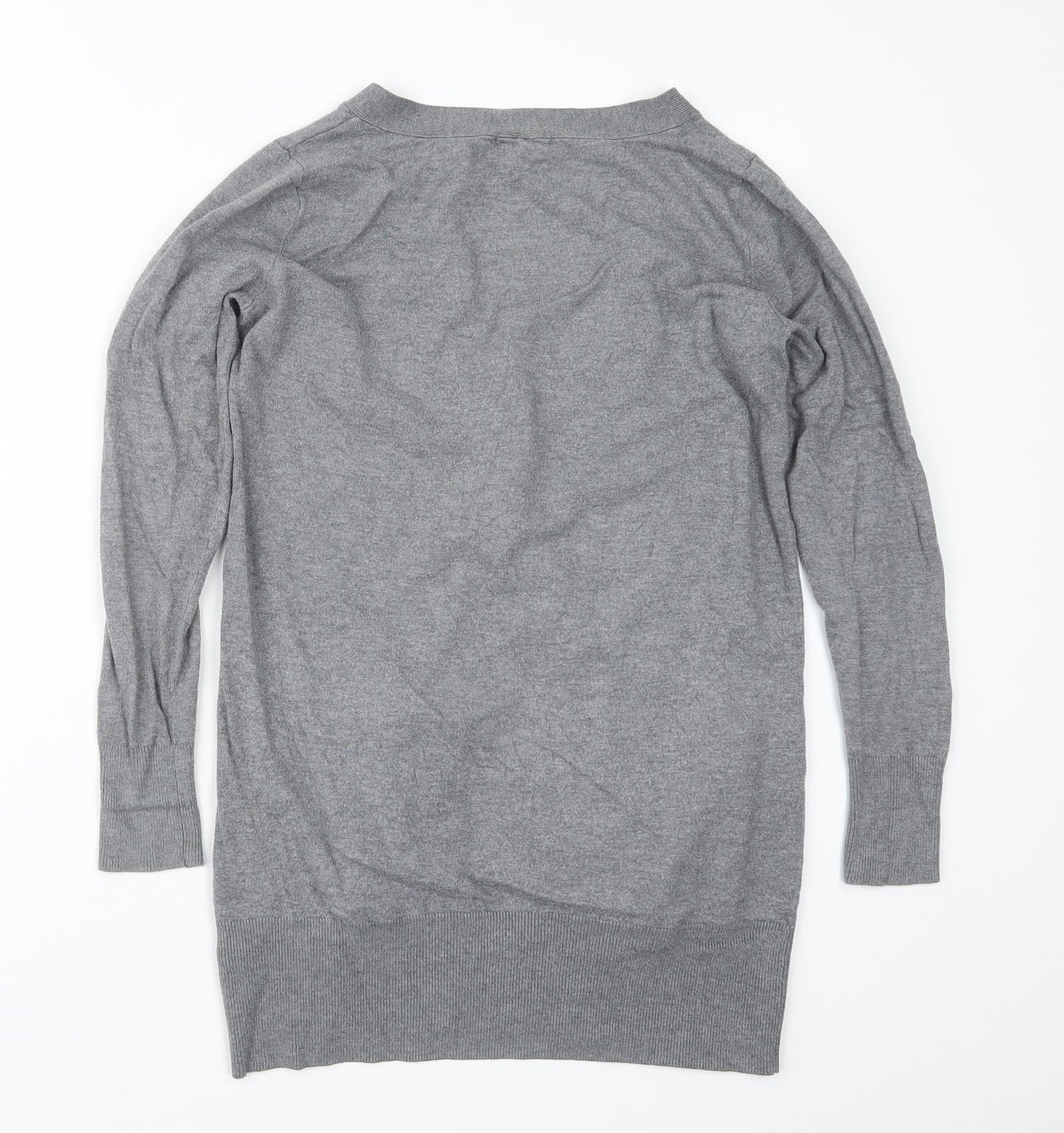 Womens UK Size S H&M Grey Cardigan Jumper