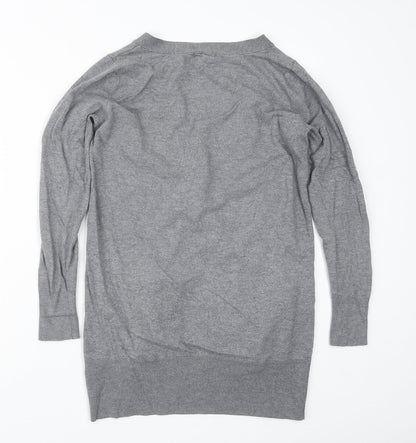 Womens UK Size S H&M Grey Cardigan Jumper