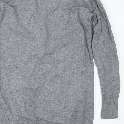 Womens UK Size S H&M Grey Cardigan Jumper