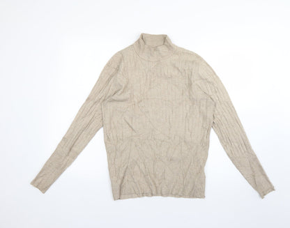 Womens UK Size 10 Marks and Spencer Beige Pullover Jumper