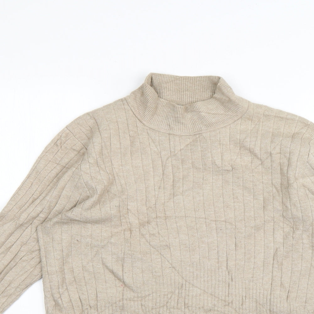 Womens UK Size 10 Marks and Spencer Beige Pullover Jumper