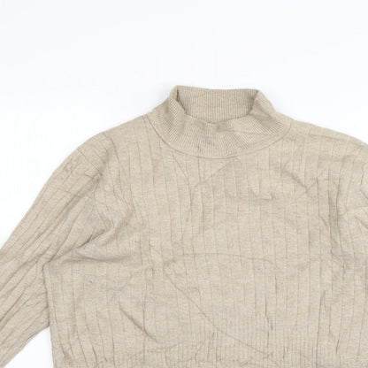 Womens UK Size 10 Marks and Spencer Beige Pullover Jumper