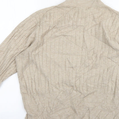 Womens UK Size 10 Marks and Spencer Beige Pullover Jumper