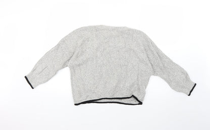 Womens UK Size 10 Topshop Grey Pullover Jumper