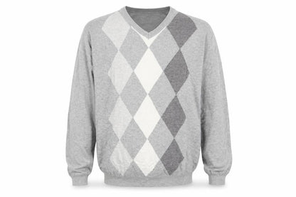 Cedarwood State Mens Multicoloured Argyle/Diamond Pullover Jumper Size XL