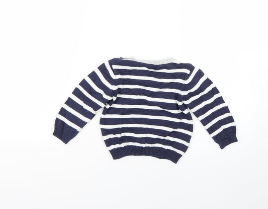 TU  Multicoloured Striped  Pullover Jumper Size 6-9 Months