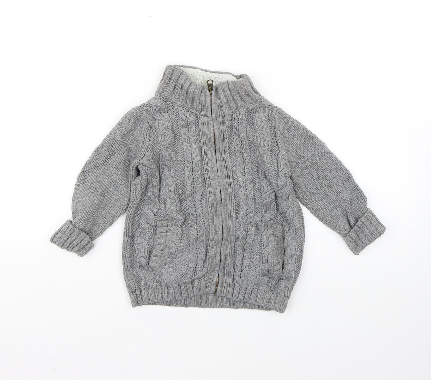 Gap Boys Grey   Cardigan Jumper Size 3 Years