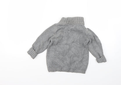 Gap Boys Grey   Cardigan Jumper Size 3 Years