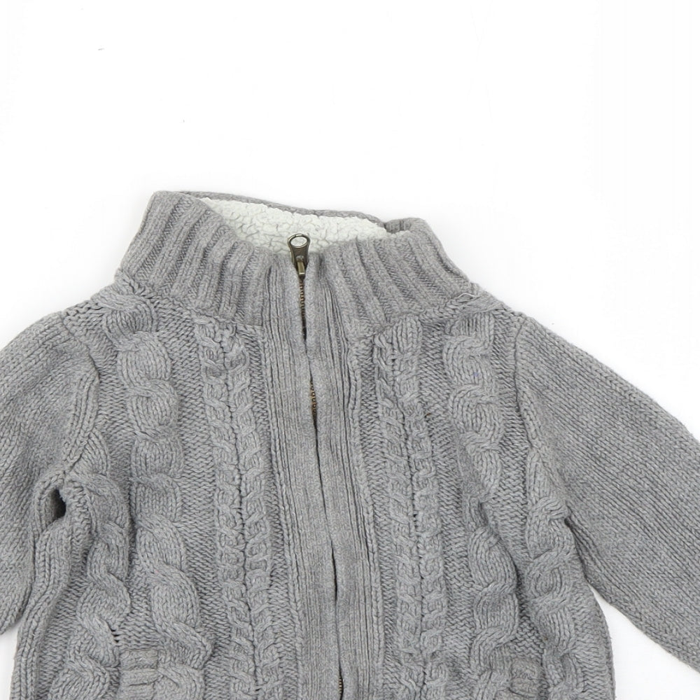 Gap Boys Grey   Cardigan Jumper Size 3 Years