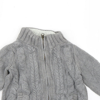Gap Boys Grey   Cardigan Jumper Size 3 Years