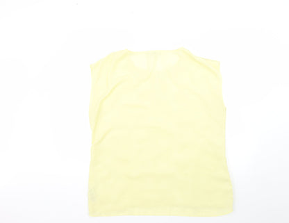 Womens UK Size 16 redherring Yellow Basic Blouse