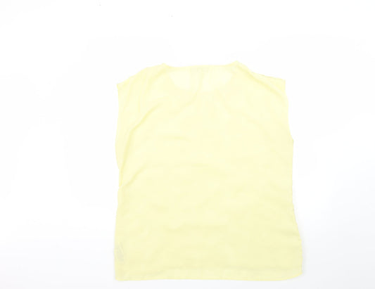 Womens UK Size 16 redherring Yellow Basic Blouse