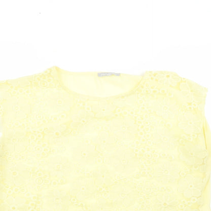 Womens UK Size 16 redherring Yellow Basic Blouse