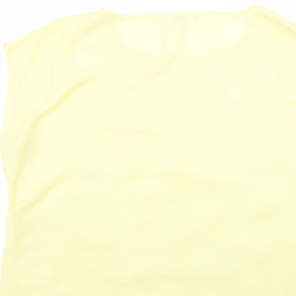 Womens UK Size 16 redherring Yellow Basic Blouse