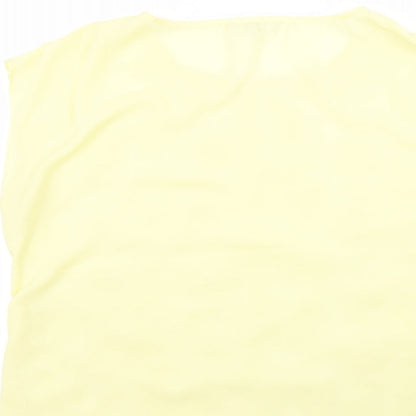 Womens UK Size 16 redherring Yellow Basic Blouse