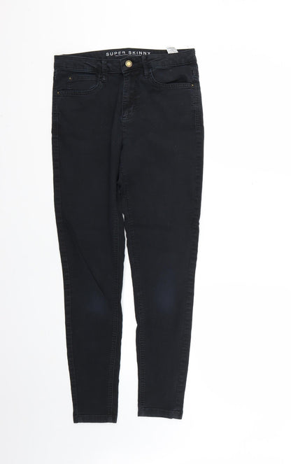 Womens UK Size 10 Marks and Spencer Regular Fit Skinny Black Jeans
