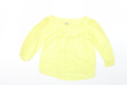 F&F Womens Yellow   Basic Blouse Size 14