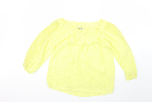F&F Womens Yellow   Basic Blouse Size 14