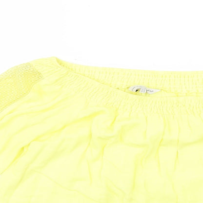 F&F Womens Yellow   Basic Blouse Size 14