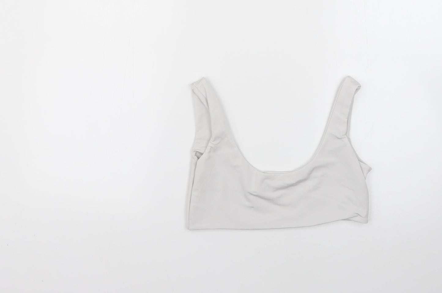 Womens UK Size 10 PRETTYLITTLETHING Grey Basic Blouse