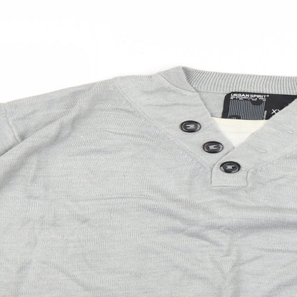 urban spirit Mens Grey   Pullover Jumper Size 2XL