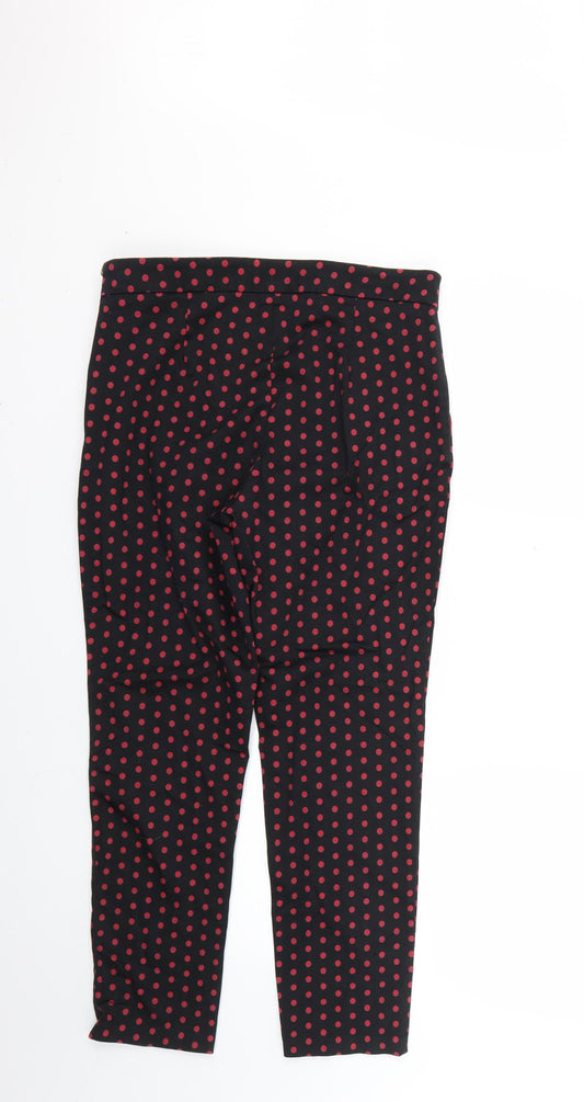 F&F Womens Black Polka Dot  Trousers   L25 in