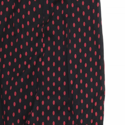 F&F Womens Black Polka Dot  Trousers   L25 in