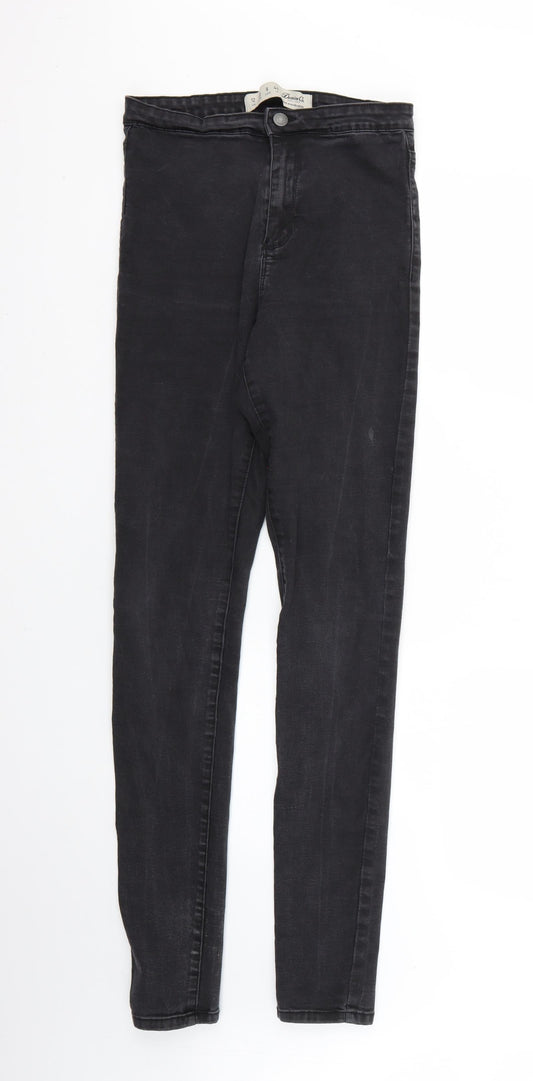 Denim & Co. Womens Black   Skinny Jeans Size 12 L30 in