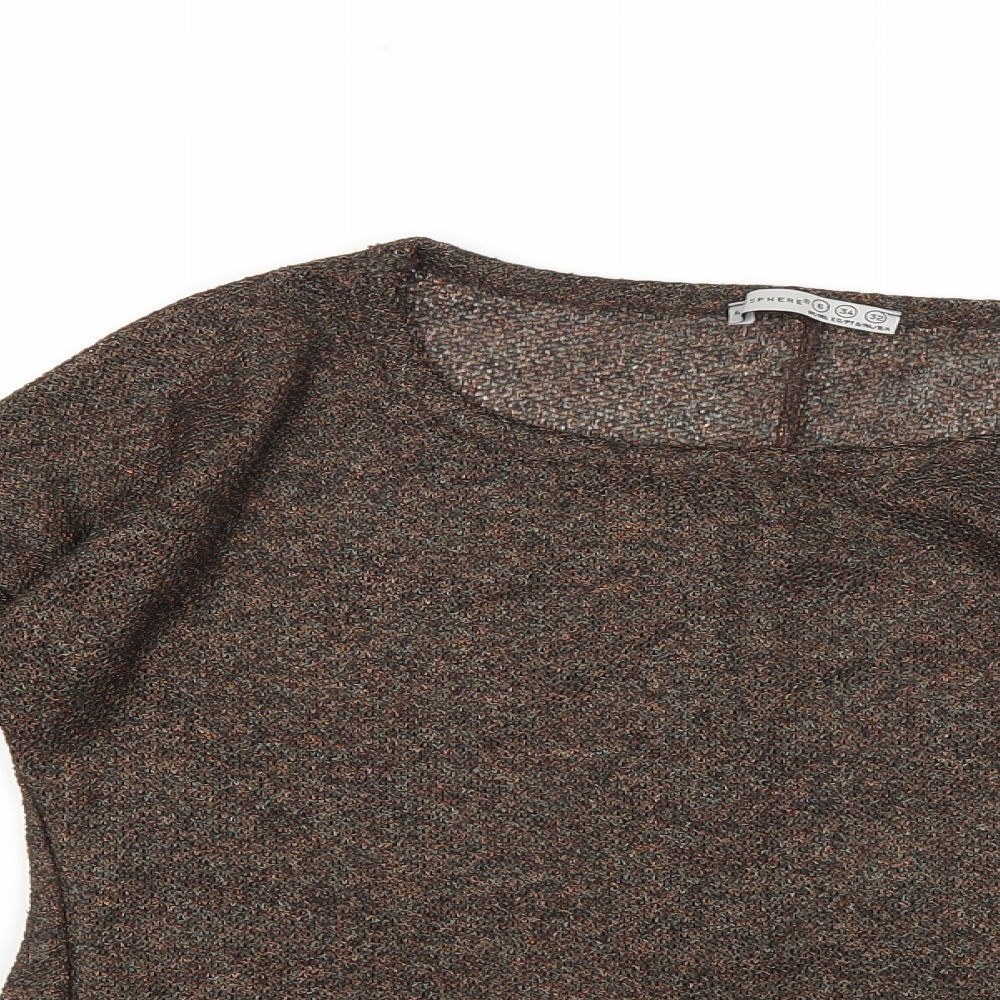Womens UK Size 6 Atmosphere Brown Pullover Jumper