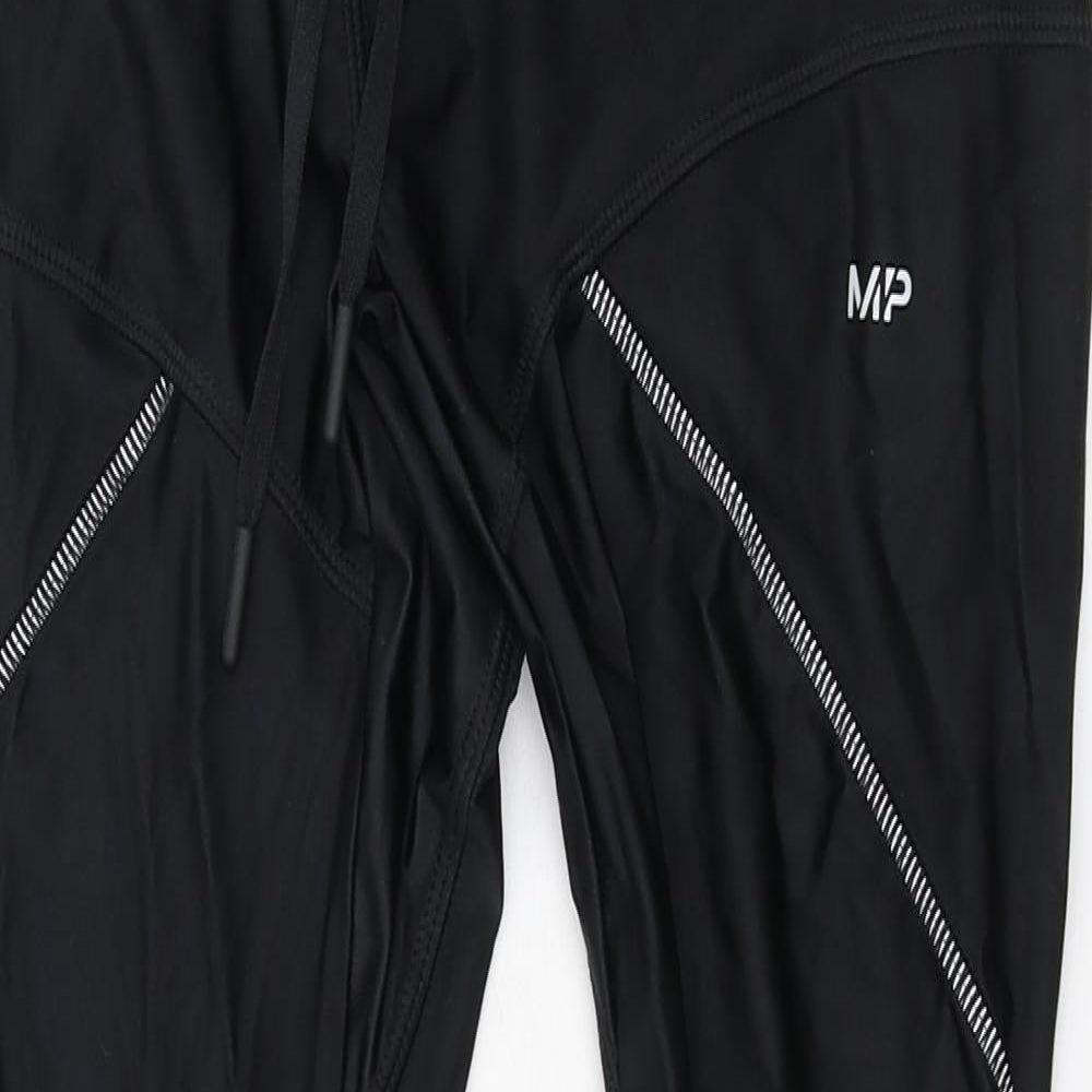 MP Womens Black  Jersey Capri Trousers Size S L26 in